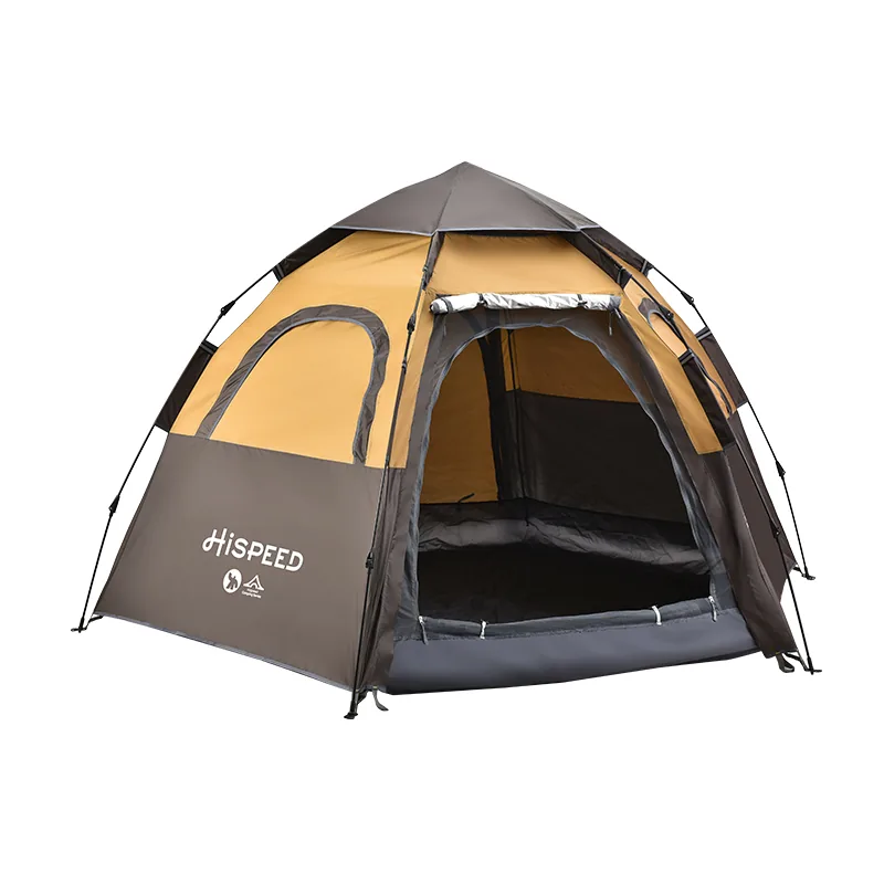 4-6 Person Heavy-Duty Hexagon Tent studio side view