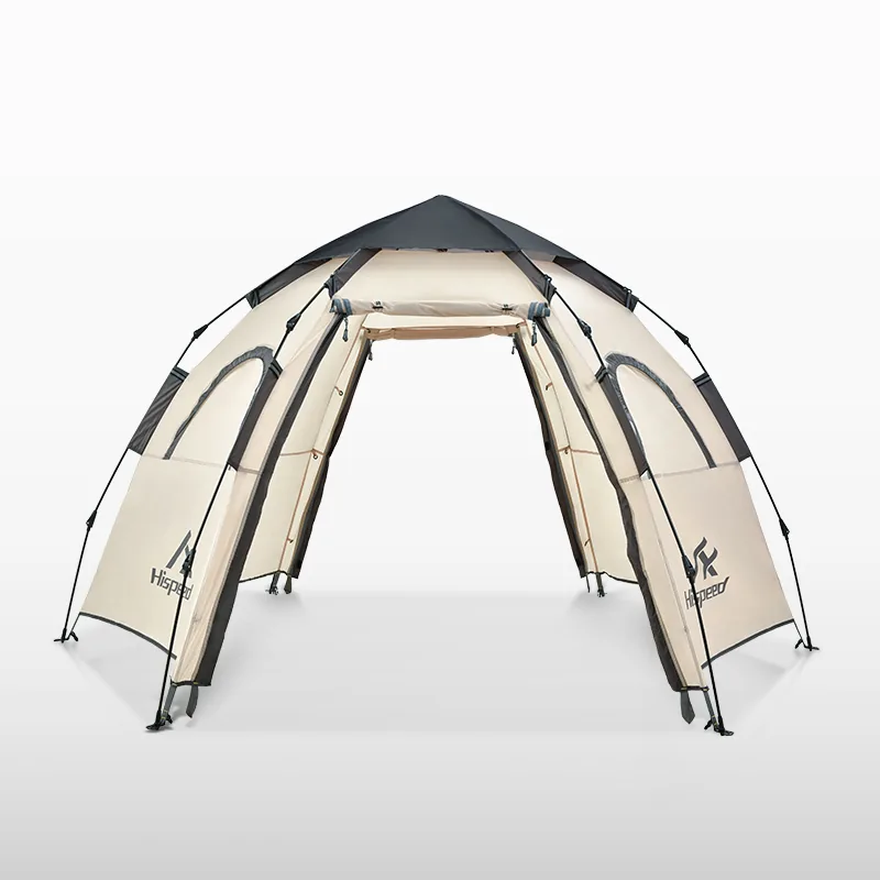 Double-Layer Hexagon Tent in Cream, product photo