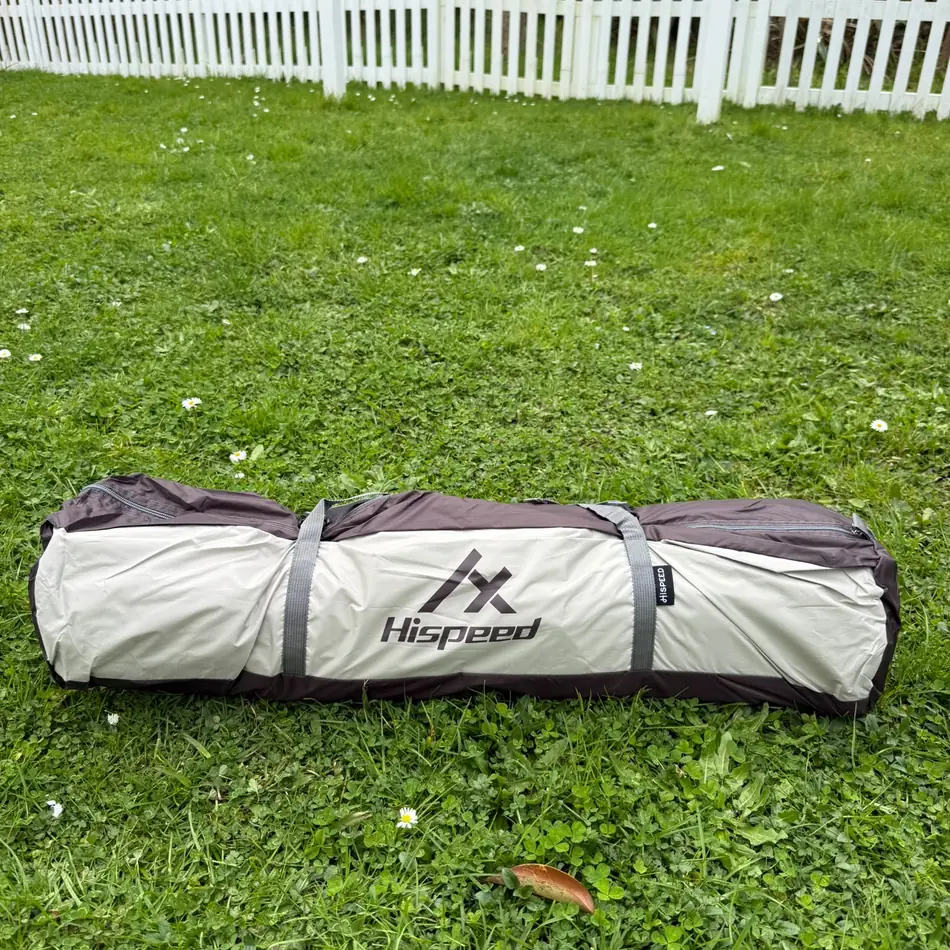 Quick-Pitch Dome Tent set up in an Auckland backyard
