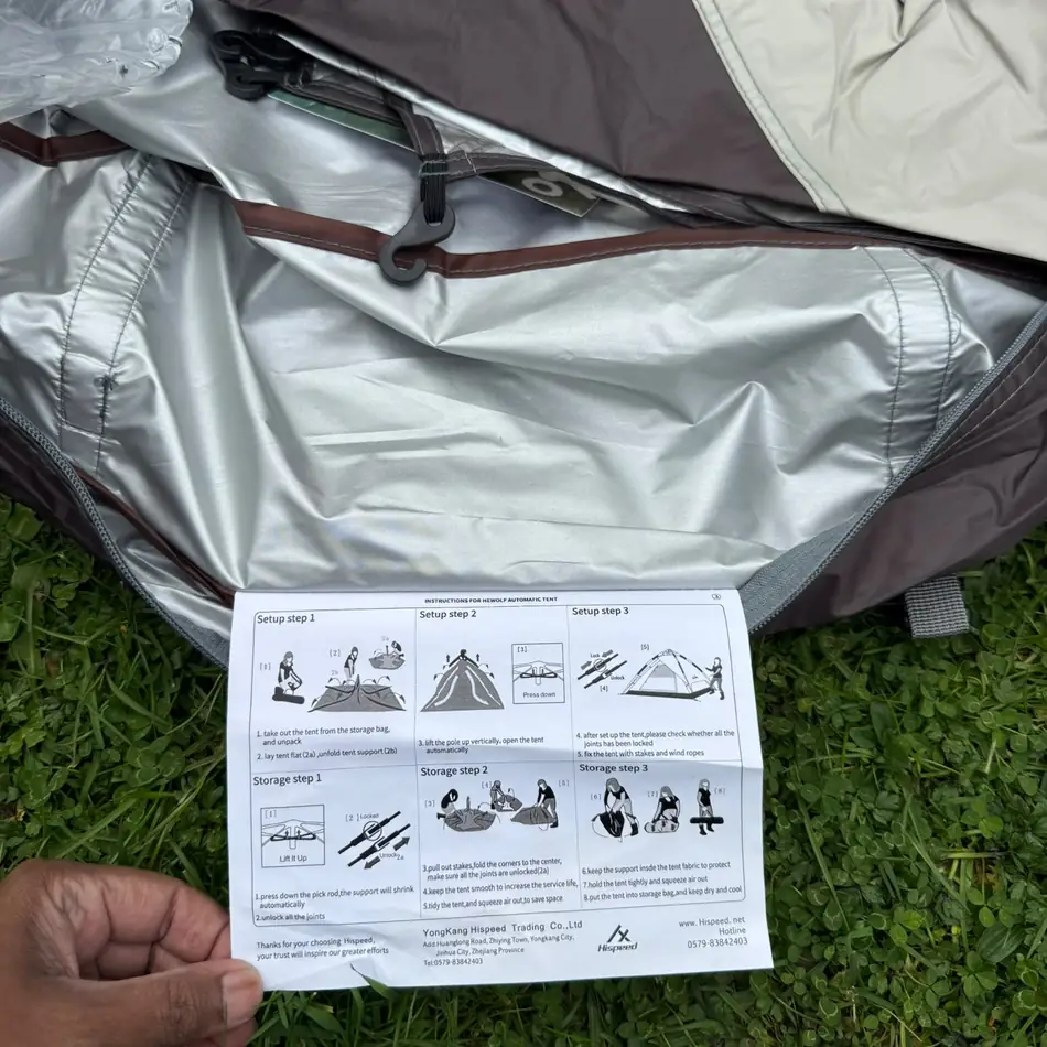 Quick-Pitch Dome Tent set up in an Auckland backyard