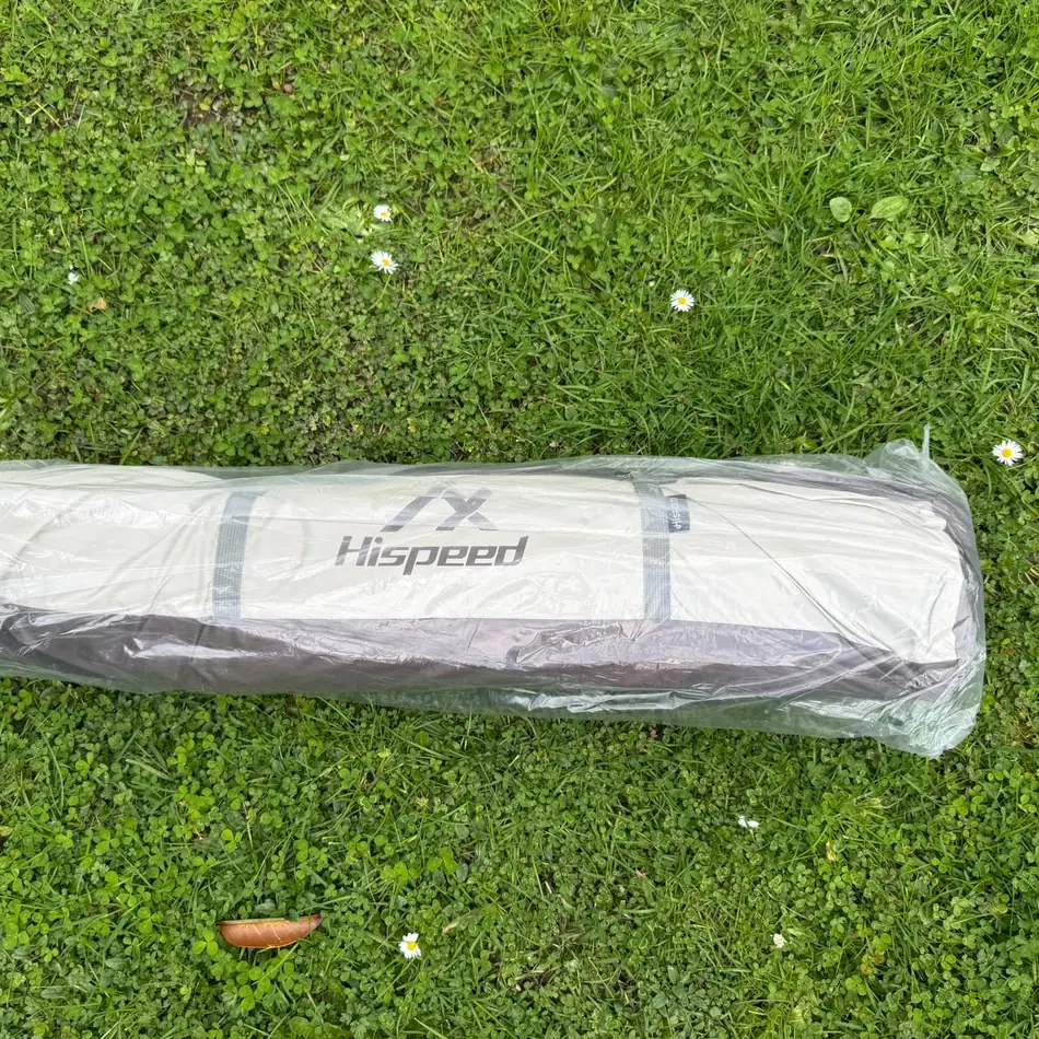 Quick-Pitch Dome Tent set up in an Auckland backyard